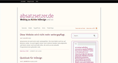 Desktop Screenshot of absatzsetzer.de